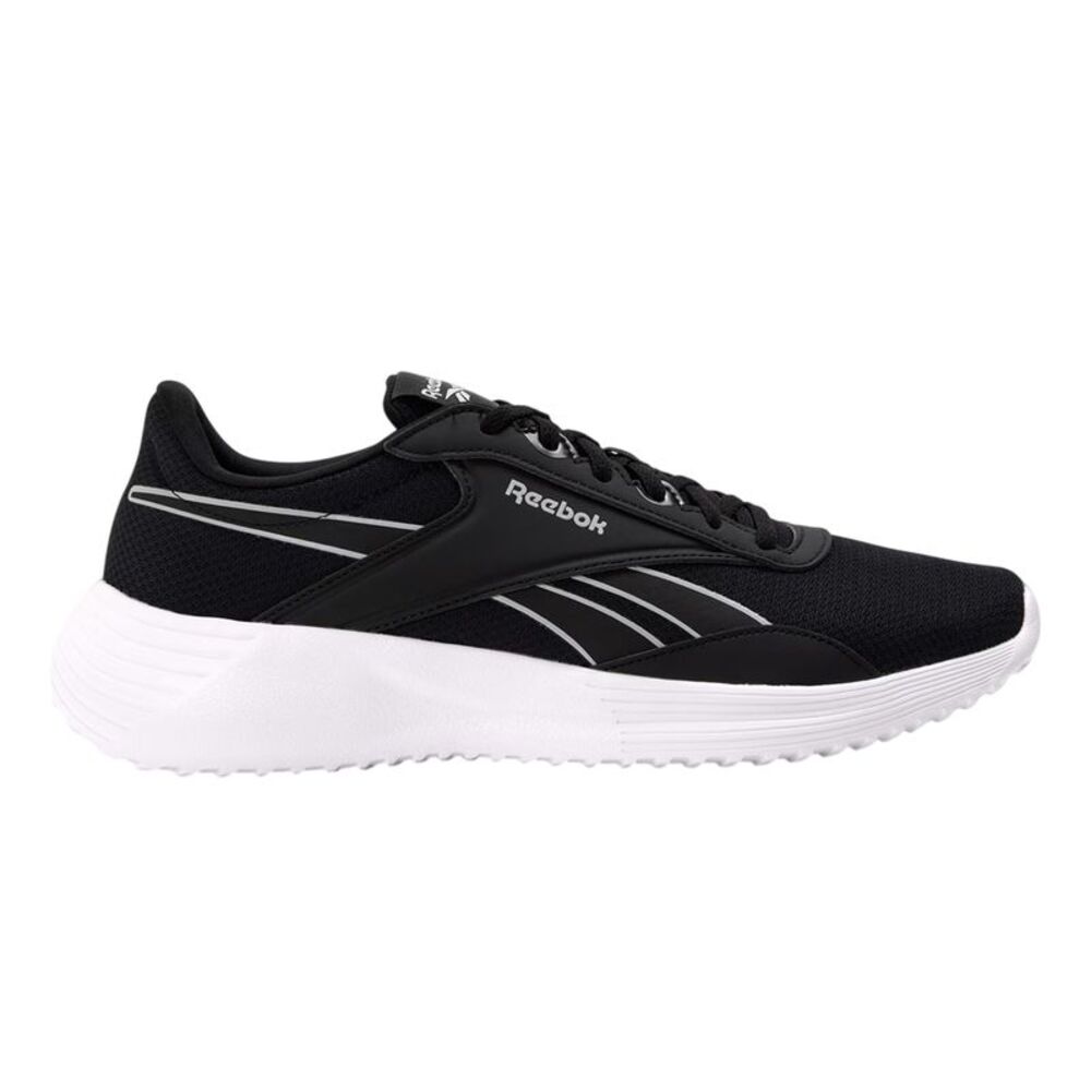 Reebok Womens/Ladies Glide Ripple Mesh Flat Sneakers / Black/White - Picture 1 of 4